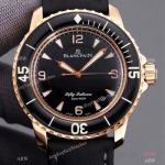 Swiss Copy Blancpain Fifty Fathoms Automatique Watch 5015 Rose Gold Case